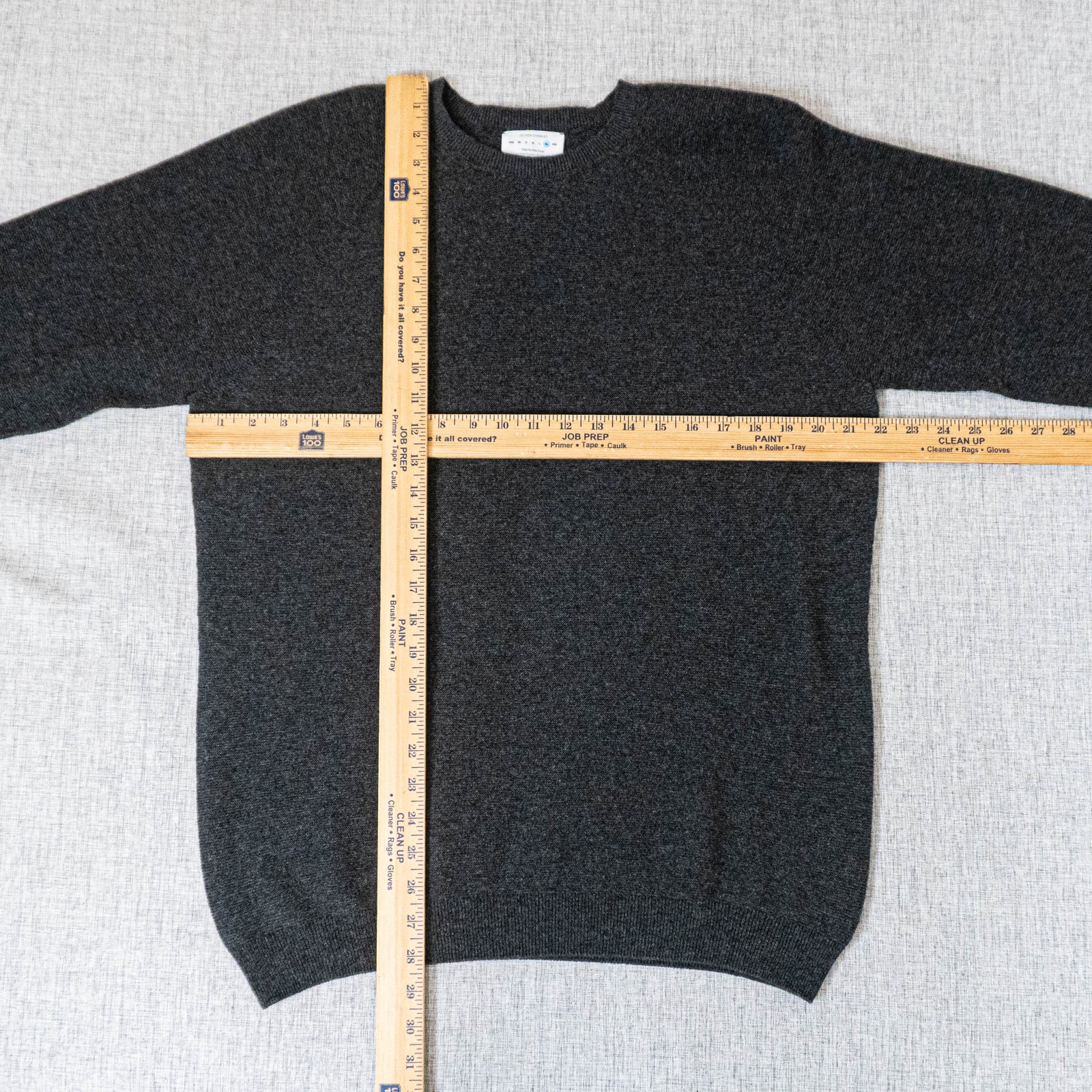 Oliver Charles Merino Khullu All Season Crew Neck Sweater Charcoal — image 5 of 8